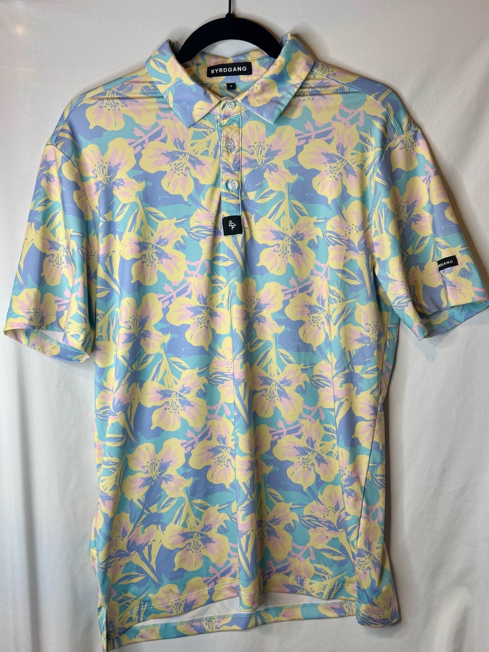 Pastel Petals - Byrd Gang - Floral Golf Polo Shirt